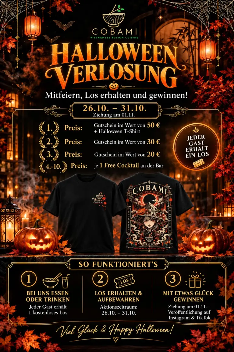 COBAMI Halloween Verlosung vom 26. bis 31. Oktober
