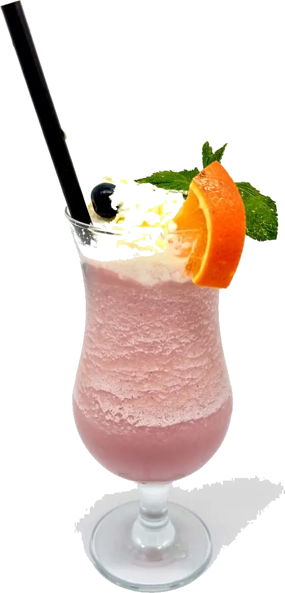 Frozen Kiba mit Sahne, Orange und Minze