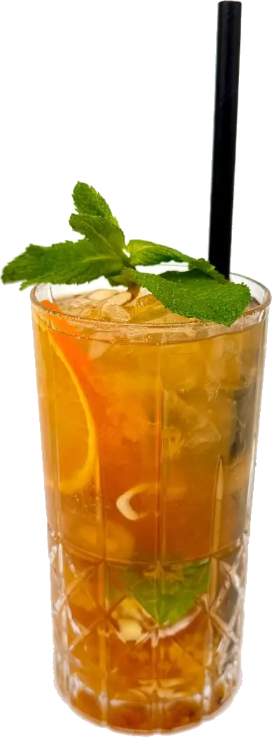 Saigon Iced Tea mit Orange und Minze